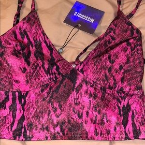 Neon snake bralet